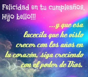 Imágenes de feliz cumpleaños hijo Dios te bendiga