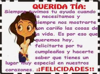 Frases de feliz cumpleaños para una tía