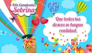 Tarjeta de cumpleaños para una sobrina especial