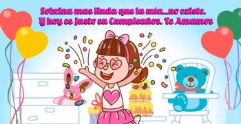 Palabras de feliz cumpleaños para una sobrina