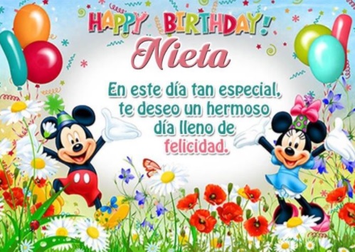 Feliz cumpleaños para mi nieta linda y preciosa te amo Feliz cumpleaños para mi nieta linda y preciosa te amo