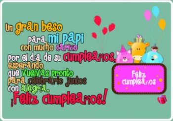 Imágenes de feliz cumpleaños para mi padre