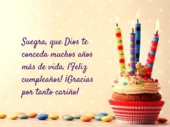 Feliz cumpleaños suegra querida